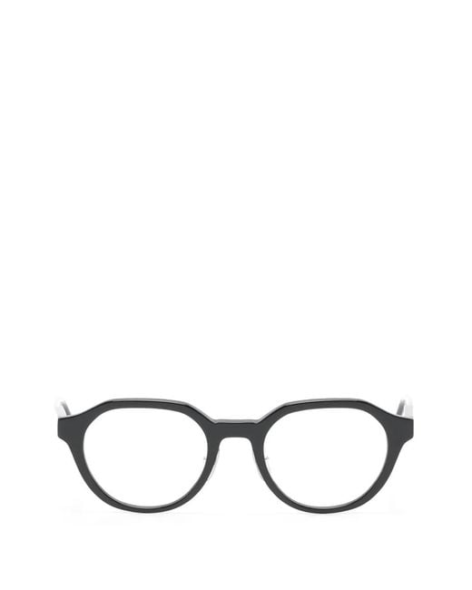 Thom Browne Black Round-Frame Glasses