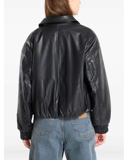 Calvin Klein Gray Faux Leather Jacket