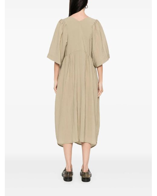 Vestido Pump midi Henrik Vibskov de color Natural