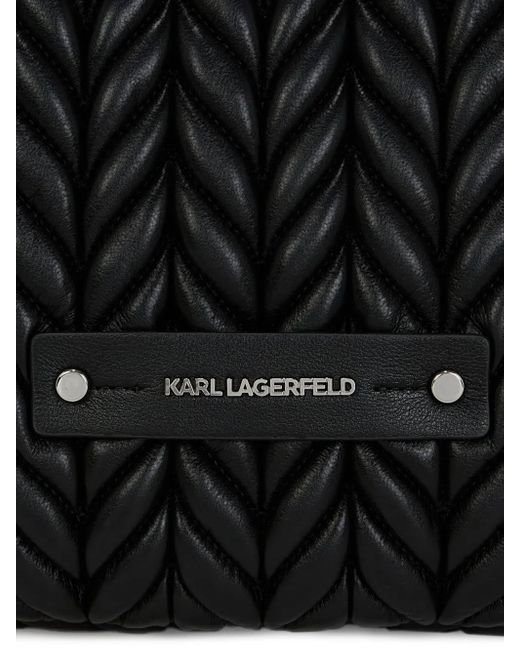 Karl Lagerfeld K/weave ショルダーバッグ Black
