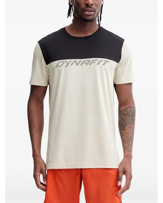 Dynafit White Crew-Neck T-Shirt for men