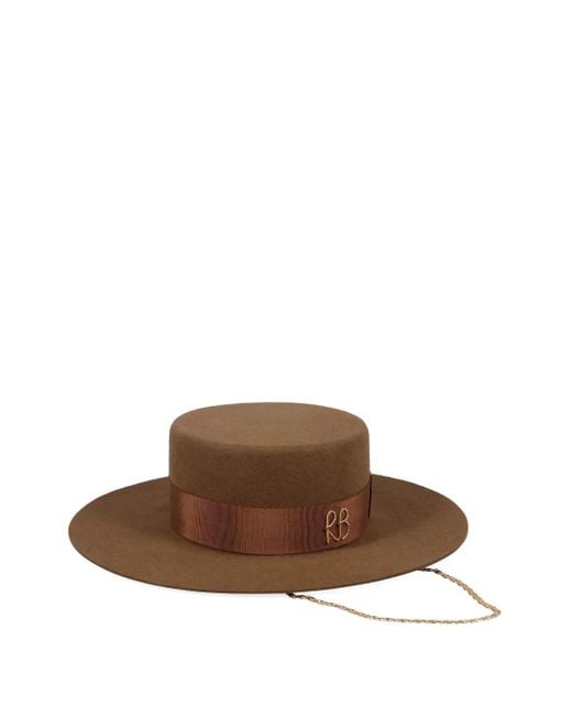Cappello Canotier di Ruslan Baginskiy in Brown