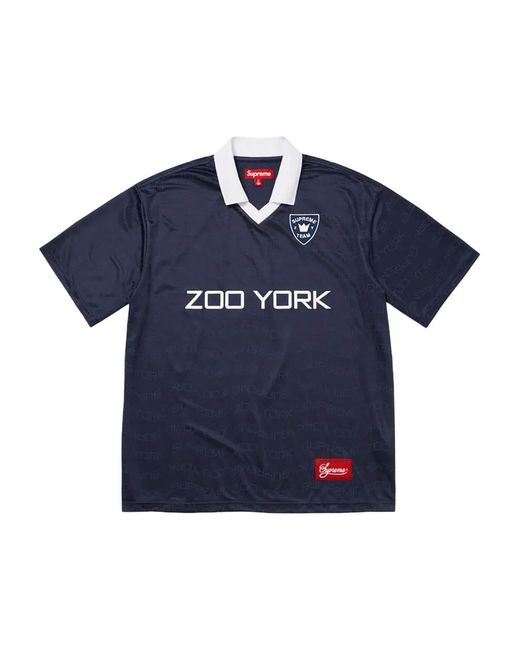 Supreme Blue Zoo York Soccer Jersey "Ss 25 for men