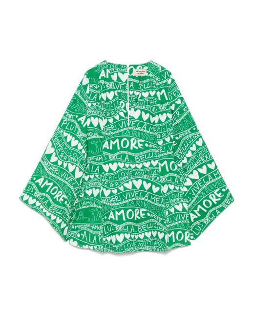 ALESSANDRO ENRIQUEZ Green Minikleid Mit Print