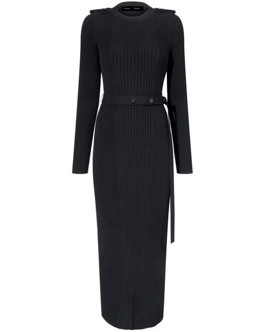 Proenza Schouler Black Lauryn Maxi Dress