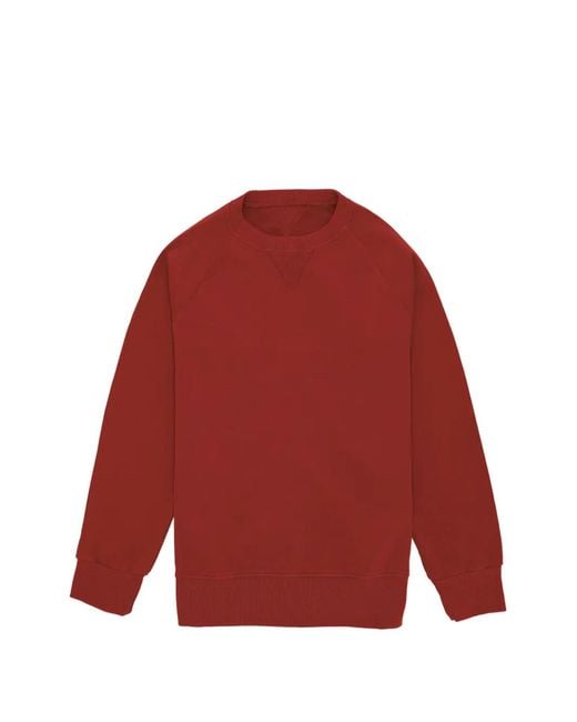Fortela Red Harvard Raglan-Sleeves Sweatshirt for men