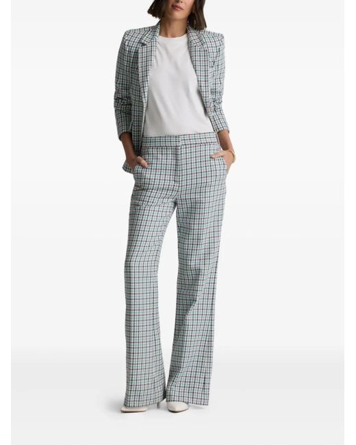 St. John Blue Parker Houndstooth Blazer