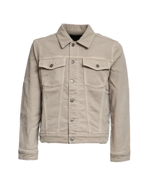 Dondup Multicolor Veste En Jean Boutonnée À Poches À Rabat for men