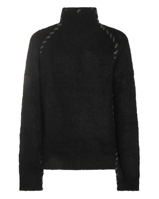 Thom Krom ハイネック プルオーバー Black