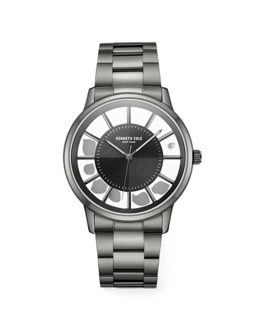 Kenneth Cole Gray Link-Bracelet 44Mm Watch for men