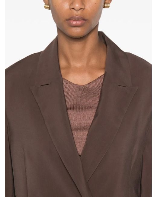 ViCOLO Brown Double-Breasted Blazer