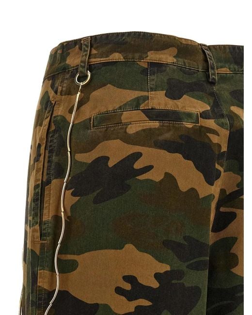 DARKPARK Green Danielle Hose mit Camouflage-Print