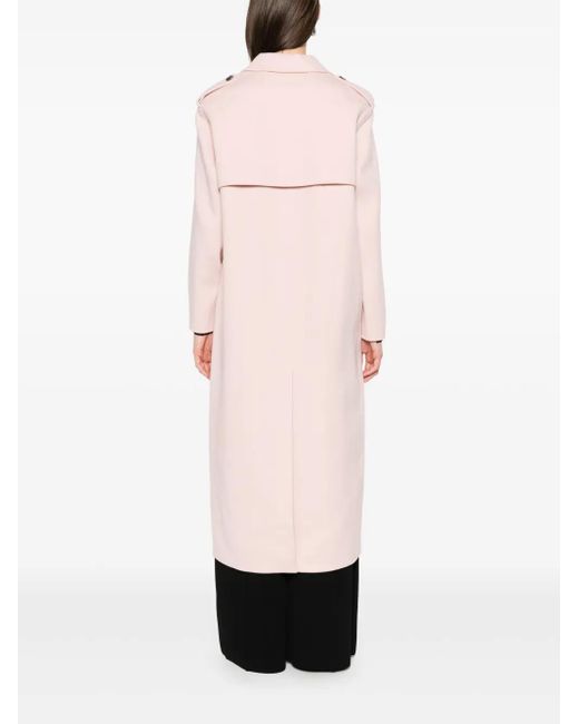Theory Pink Double-Breasted Coat