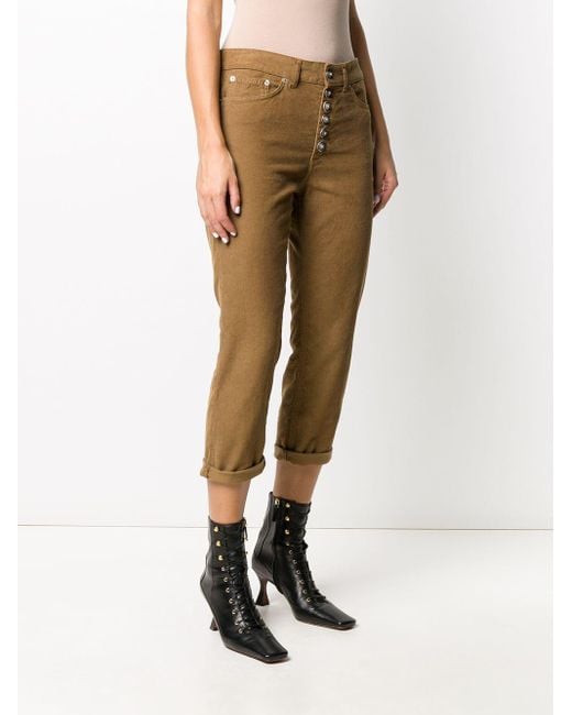 corduroy cropped trousers