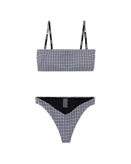 Gcds White Gingham-Check Bikini