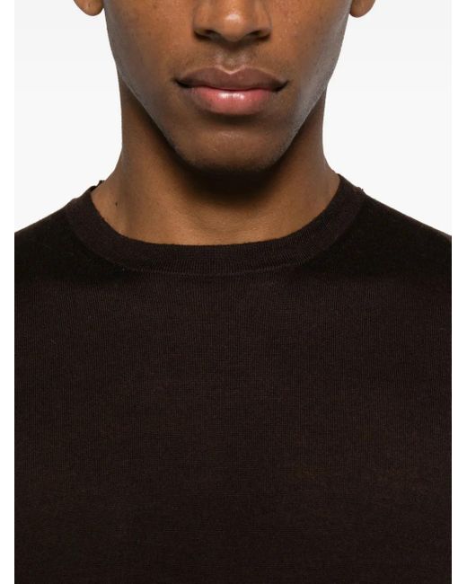 Daniele Fiesoli Black Short-Sleeve Crew-Neck T-Shirt for men