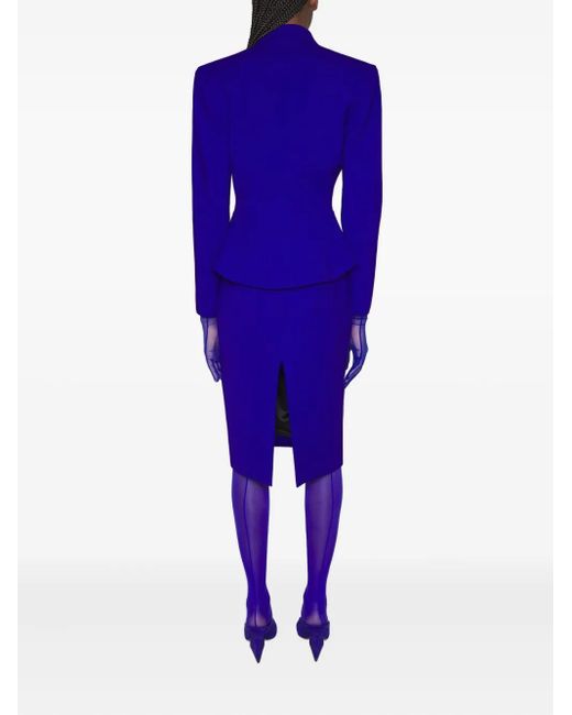 Mugler Blue Jacke Mit Schößchen