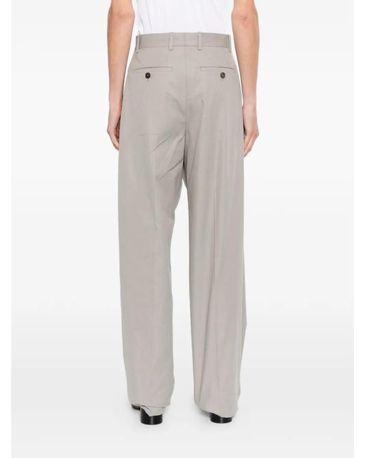 Jil Sander Gray Drill Trousers for men