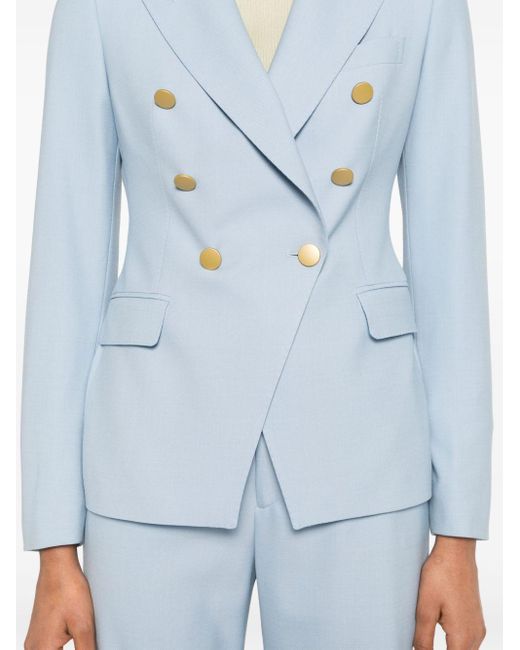 Tailleur T-Alicya à veste à boutonnière croisée Tagliatore en coloris Blue