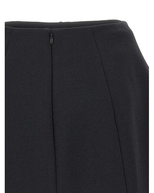 Minifalda con aplique floral Blumarine de color Black