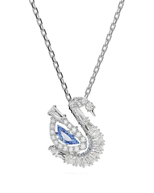 Swarovski White Swan Crystal Necklace