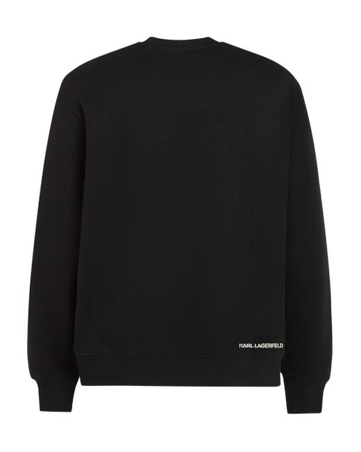 メンズ Karl Lagerfeld モノグラム スウェットシャツ Black
