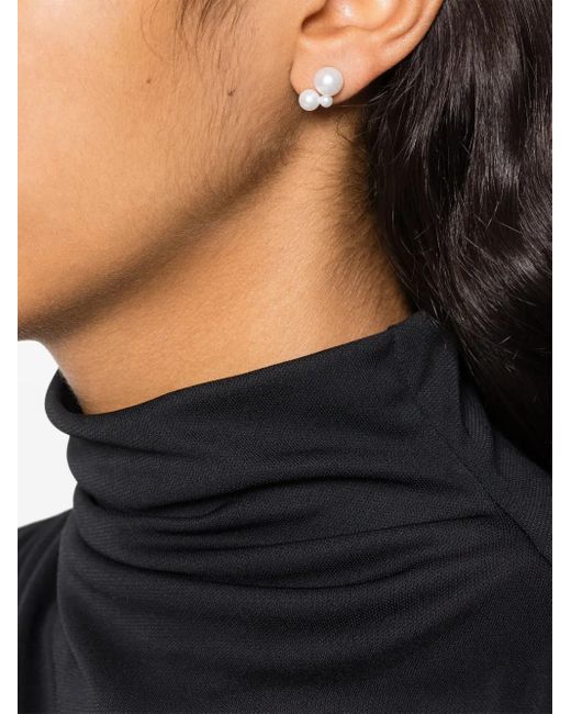 Sophie Bille Brahe White 14Kt Freshwater Pearls Petite Stellari Single Earring