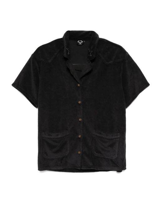 The Upside Saddle Up Blouse Met Kraag in het Black