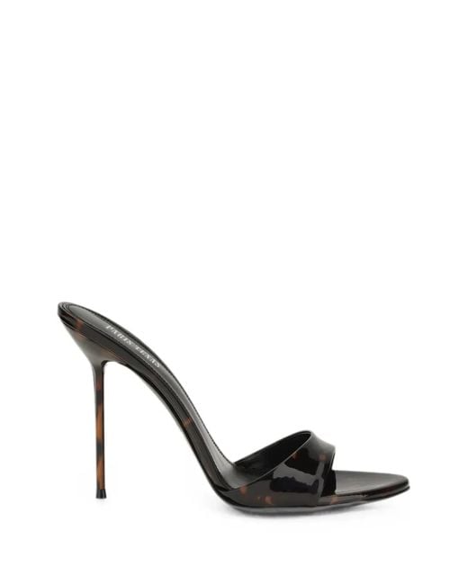 Paris Texas Black Lidia Tortoiseshell-Effect Sandals