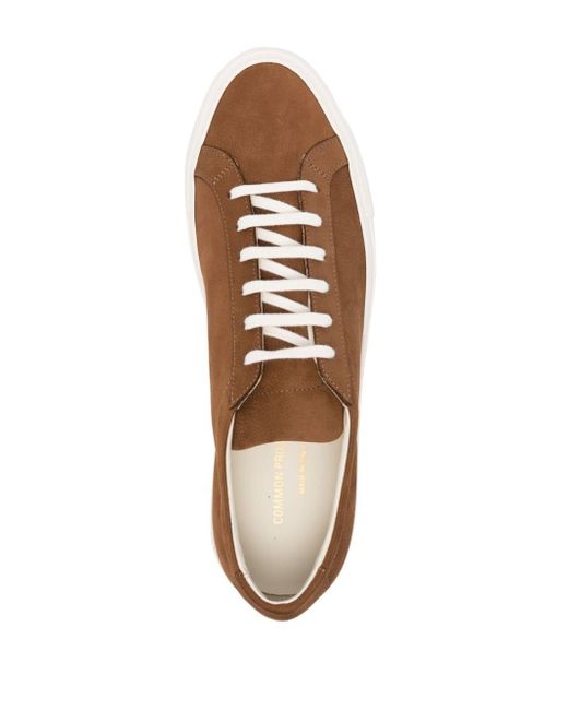 Common Projects Brown Suede Achilles Low-top Sneakers for men