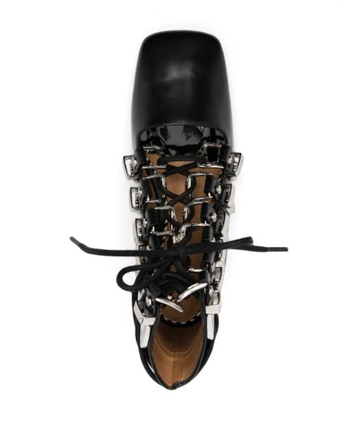 Stivaletti Stringati di Toga in Black