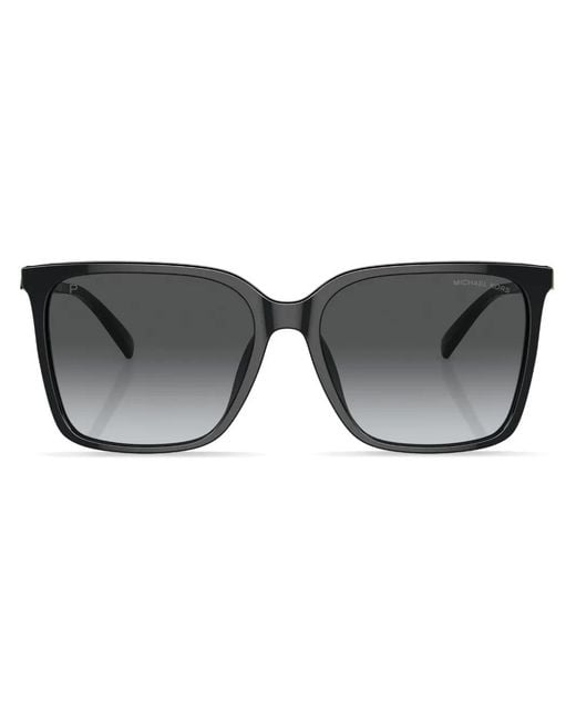 Michael Kors Gray Canberra Square-Frame Sunglasses