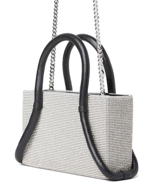 Kara White Tubular Midi Shoulder Bag