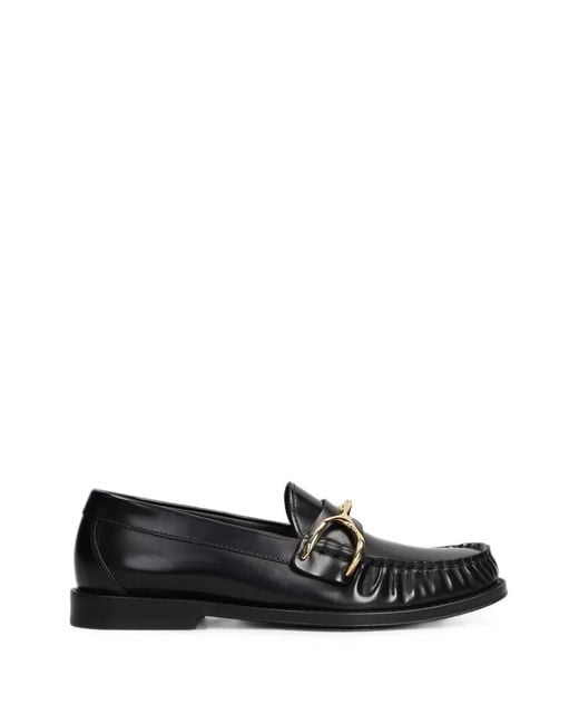 McQueen White Wishbone Leather Loafers
