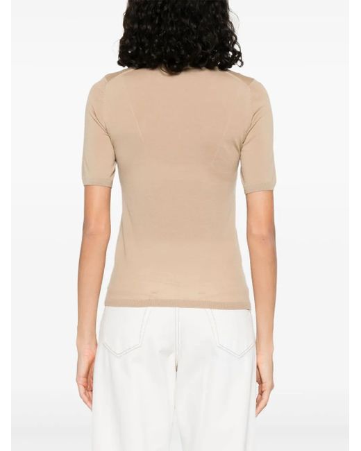 Max Mara Natural Virgin wool t-shirt