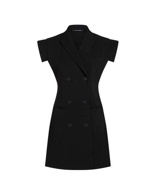 Karl Lagerfeld Black Tailored Blazer Dress