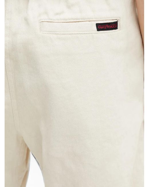 Gramicci Natural Belted Elasticated Shorts for men