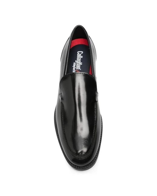Callaghan Black Brain Loafers for men