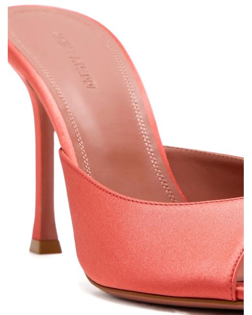 AMINA MUADDI Red Alexa Peep-Toe Heel Sandals