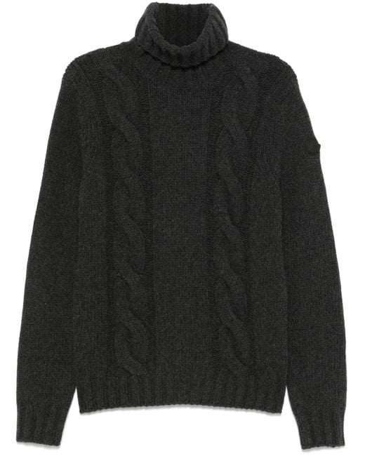Moncler Black Turtleneck Sweater for men