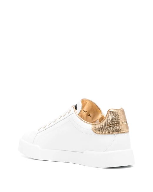 Baskets Dg À Patch Logo Dolce & Gabbana en coloris White