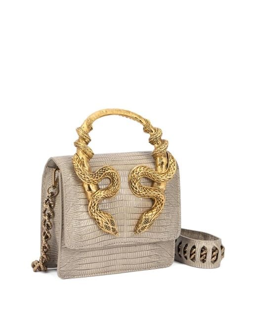 Borsa A Spalla Con Decorazione di Roberto Cavalli in Metallic