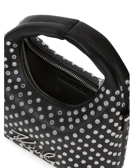 Karl Lagerfeld Black Mini K/Soiree Signature Cross Body Bag