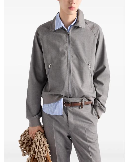 メンズ Prada ボンバージャケット Gray