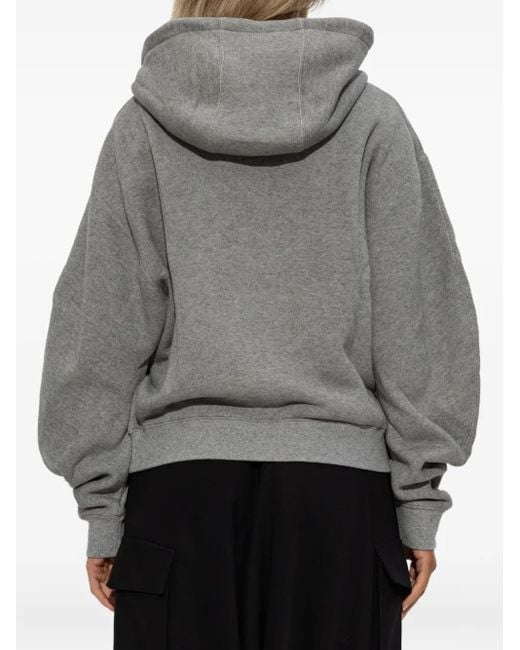 Sweat Zippé À Capuche Loewe en coloris Gray