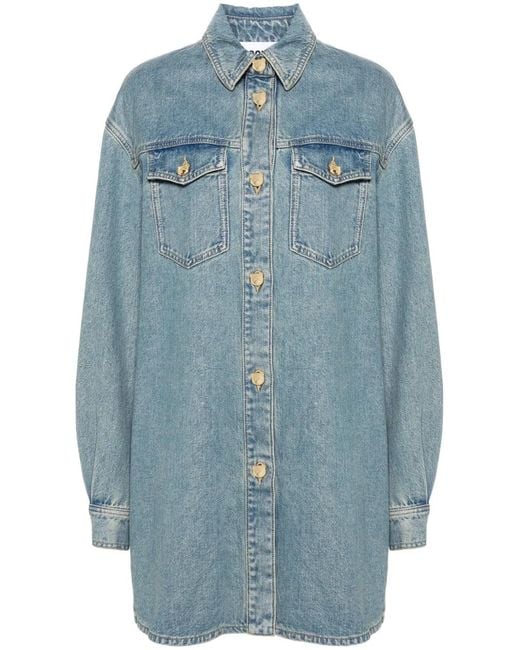 Moschino Blue Denim Mini Dress