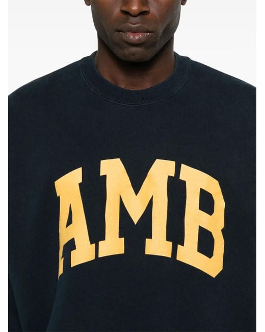Ambush Blue Amb Graphic Sweatshirt for men