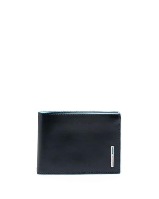 Piquadro Blue B2 Revamp Bi-Fold Wallet for men