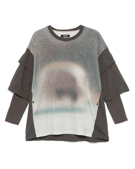 大注目 Undercover Layered T-Shirt in Gray for Men | Lyst 下着・アンダーウェア