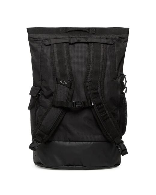 Oakley Black Buckle-Strap Backpack